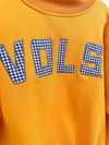 The Mallory Mockneck Tennessee Gingham | Bright Orange