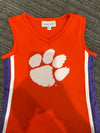 The Clemson University | Orange Power Stripe V-Neck Cheer Dress *LOGO MISPRINT*