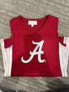 The University of Alabama | Deep Red Power Stripe V-Neck Cheer Dress *LOGO MISPRINT*