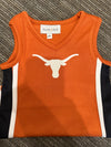 The University of Texas | Burnt Orange Power Stripe V-Neck Cheer Dress *LOGO MISPRINT*
