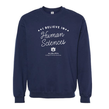 The I believe in Human Sciences | Adult Navy Crewneck Sweatshirt