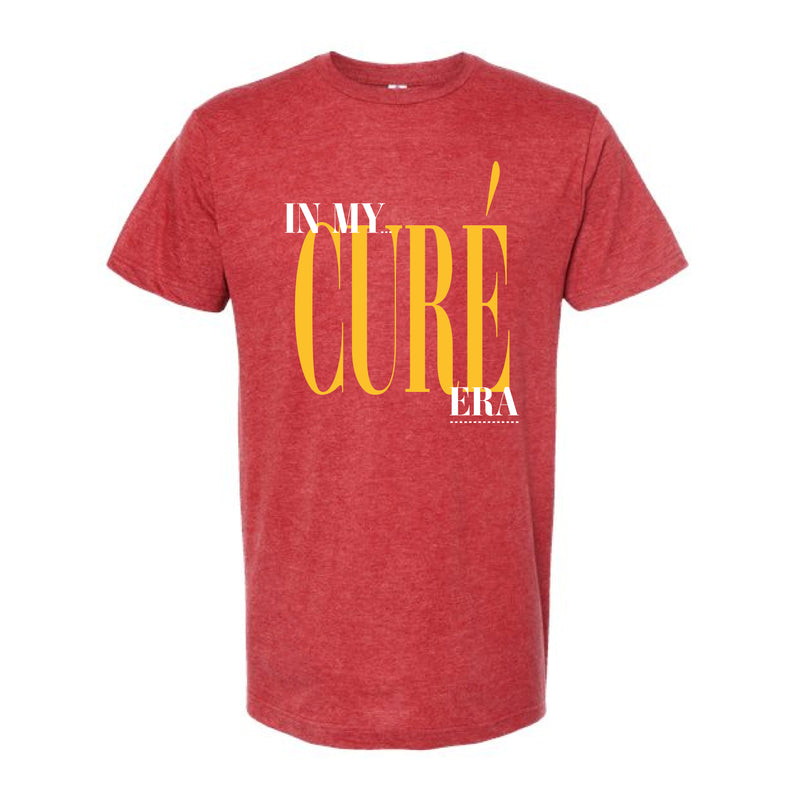 The In My Curé Era | Heather Red Oversized Tee