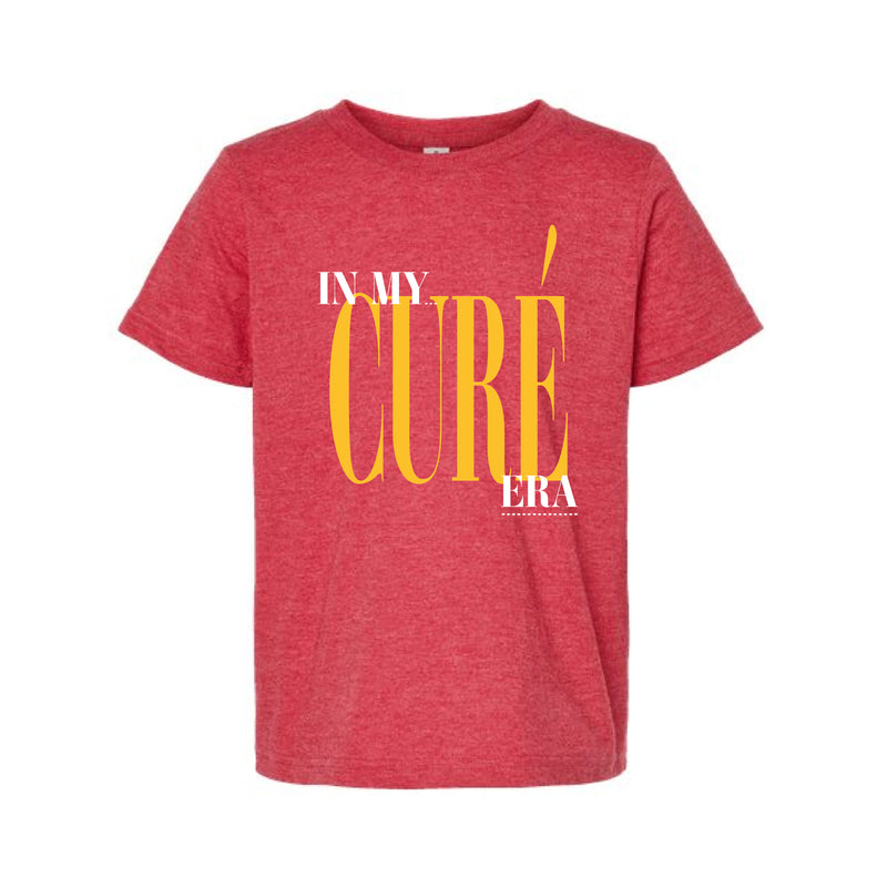 The In My Curé Era | Heather Red Oversized Youth Tee