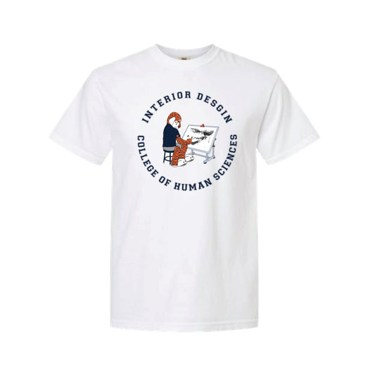 The Interior Aubie | Adult White Tee