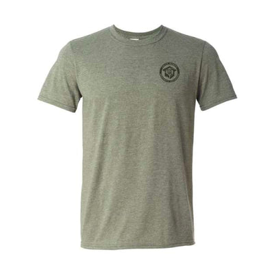 The We Prayed & Posted a Guard | Heather Military Green Tee