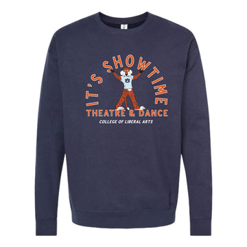 The It's Showtime | Navy Crewneck Oversized Sweatshirt