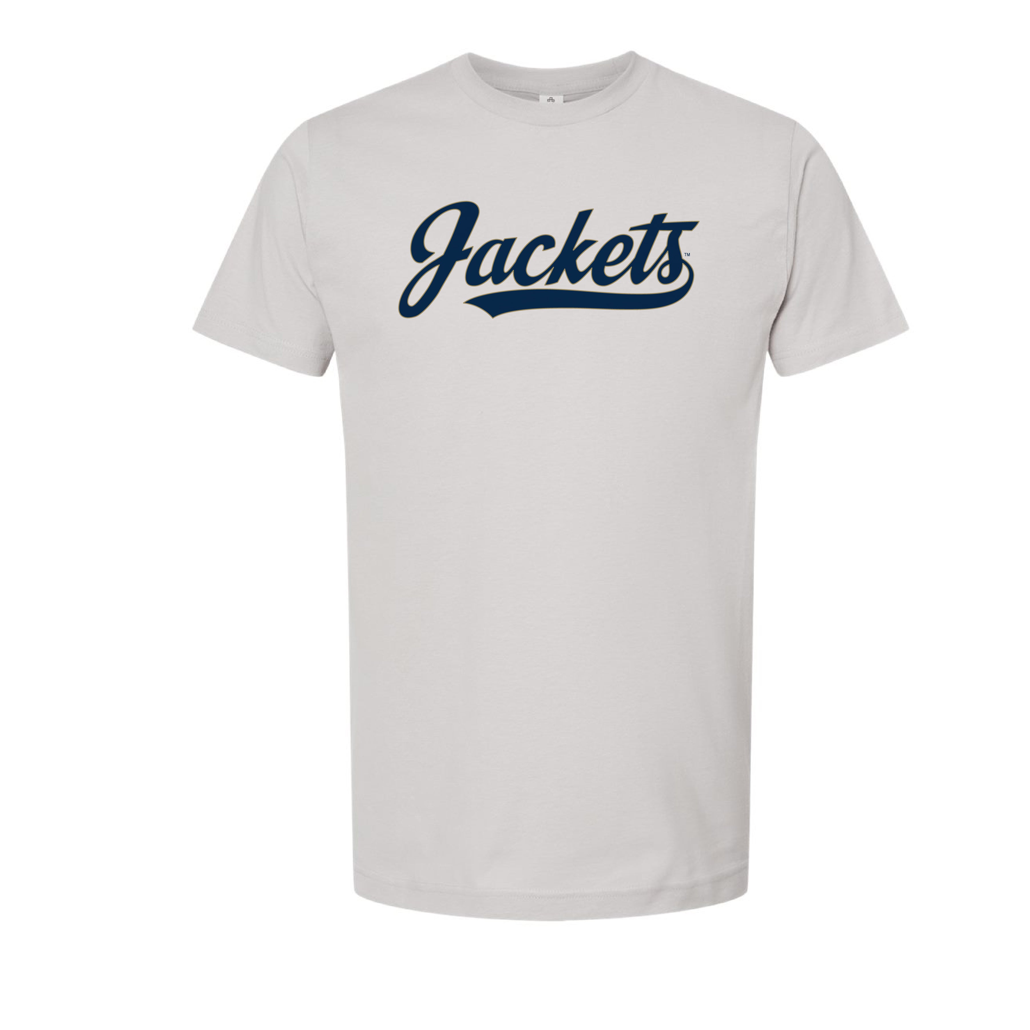 The Jackets Script Logo | Light Silver Tee – Scarlet & Gold