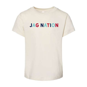The Jag Nation Multi | Toddler Natural Tee