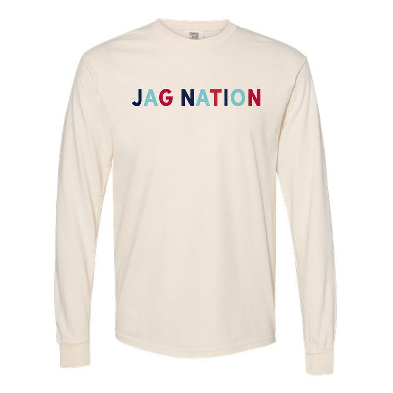 The Jag Nation Multi | Adult Ivory Long Sleeve