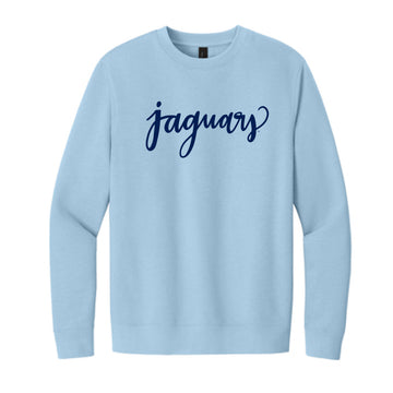 The Jaguars Script | Adult Ice Blue Sweatshirt