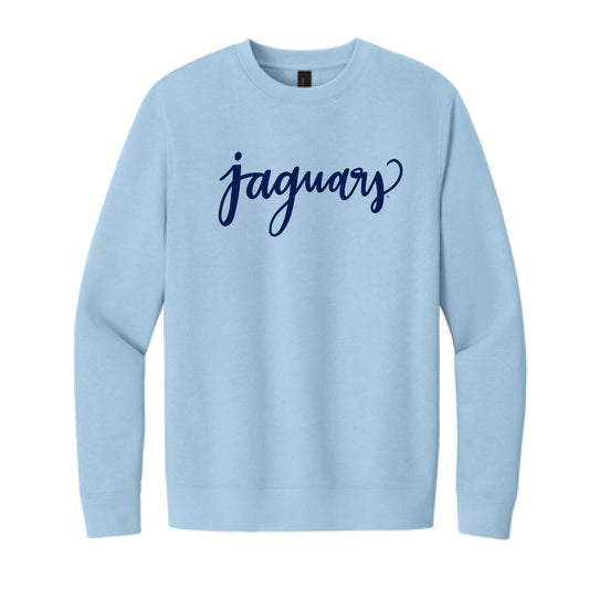 The Jaguars Script | Adult Ice Blue Sweatshirt