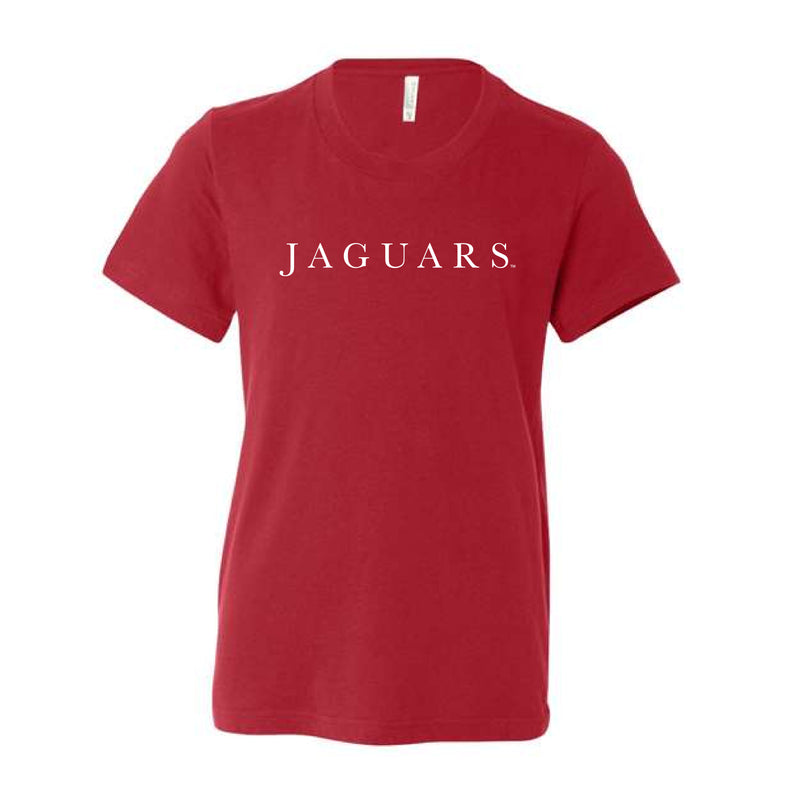 The Jaguars Serif | Youth Red Tee