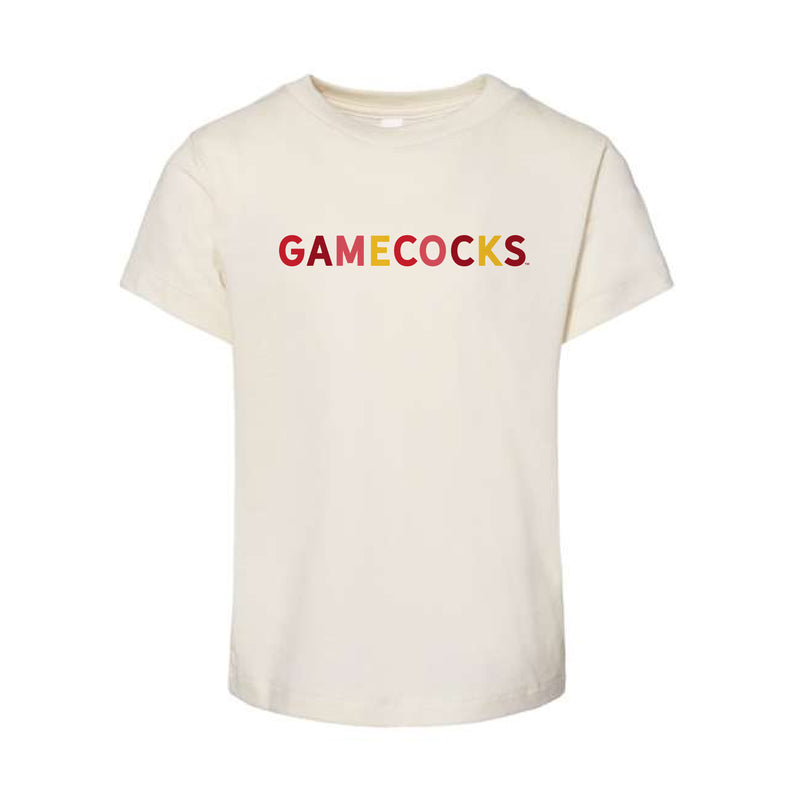 The Gamecocks Multi | Toddler Natural Tee