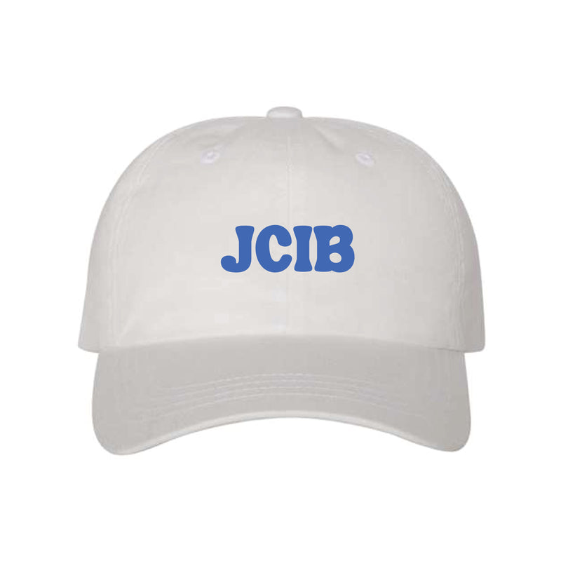 The JCIB | Embroidered White Classic Dad Hat