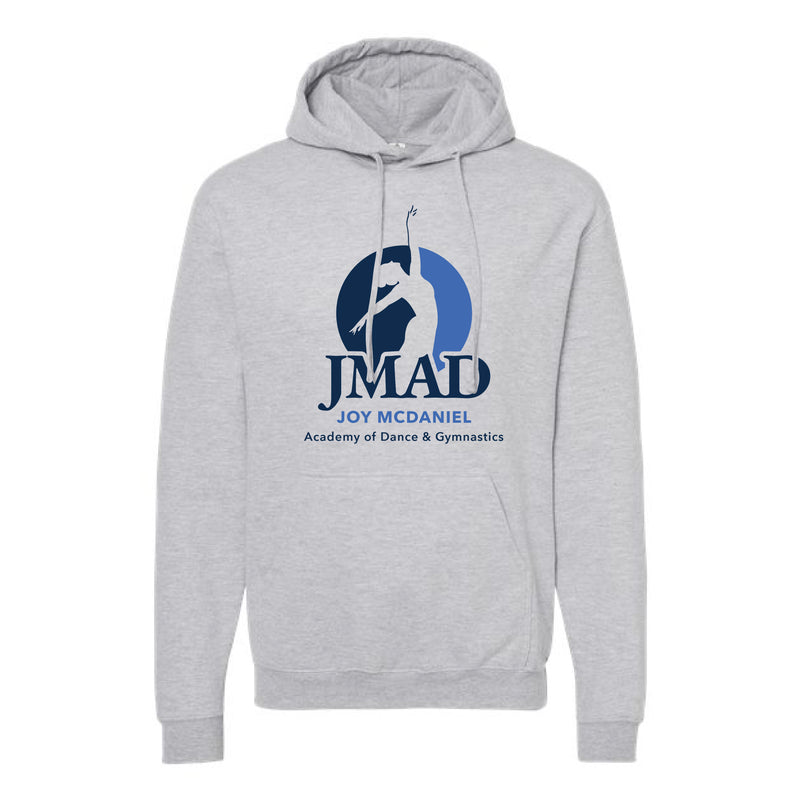 The JMAD Logo | Heather Grey Hooded Sweatshirt