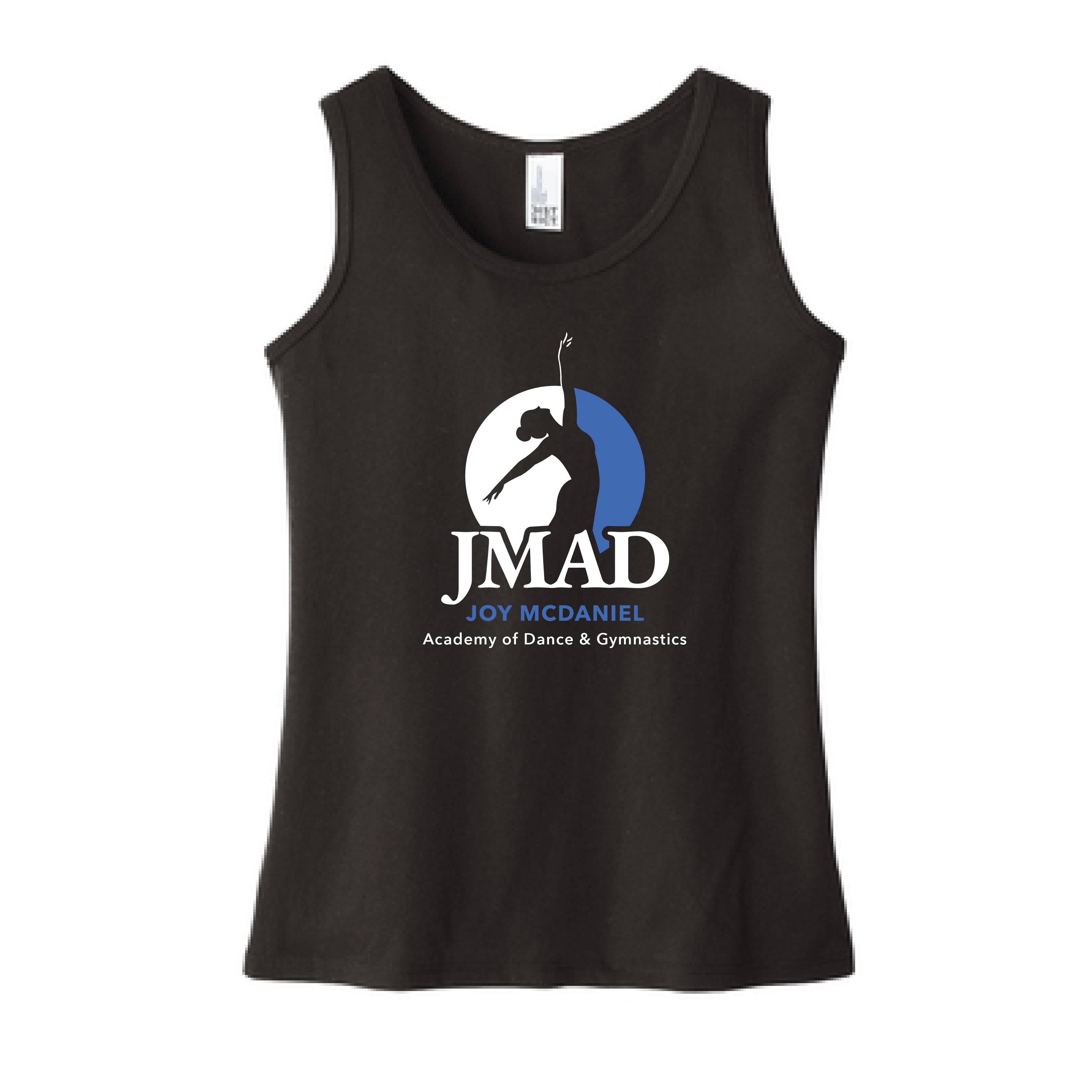 The JMAD Logo | Black Youth Girl's Tank – Scarlet & Gold