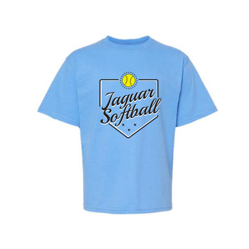 The Jaguars Softball Plate | Carolina Blue Youth Tee