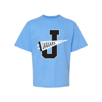 The Jaguars Pennant | Carolina Blue Youth Tee
