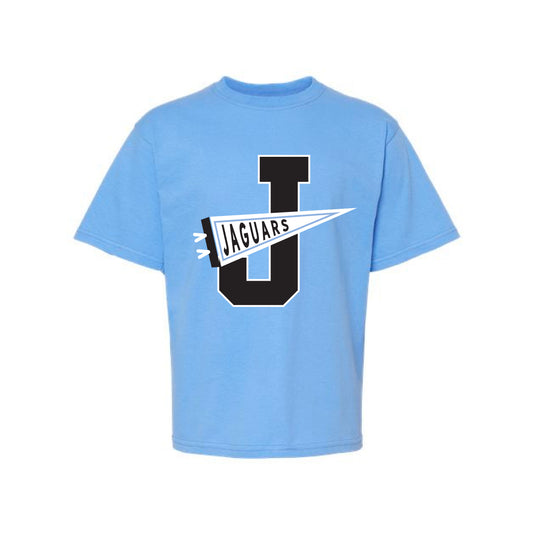 The Jaguars Pennant | Carolina Blue Youth Tee