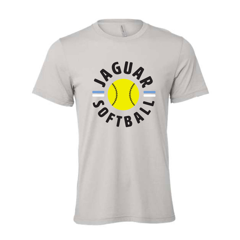 The Jaguars Softball Circle | Solid Athletic Grey Tee