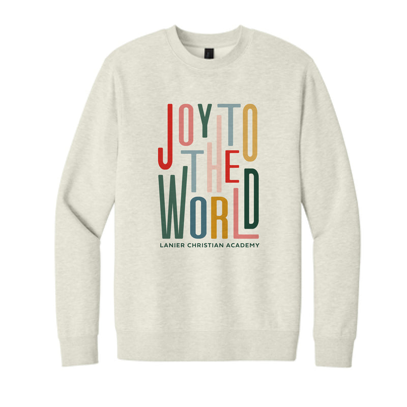 The Joy to the World | Oatmeal Heather Crewneck