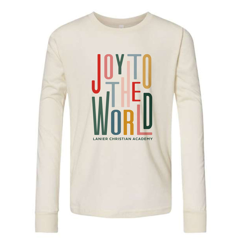 The Joy to the World | Natural Youth Long Sleeve Tee