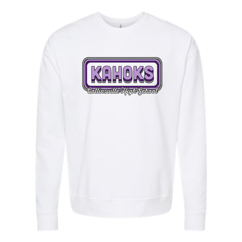 The Kahoks | White Oversized Crewneck Sweatshirt