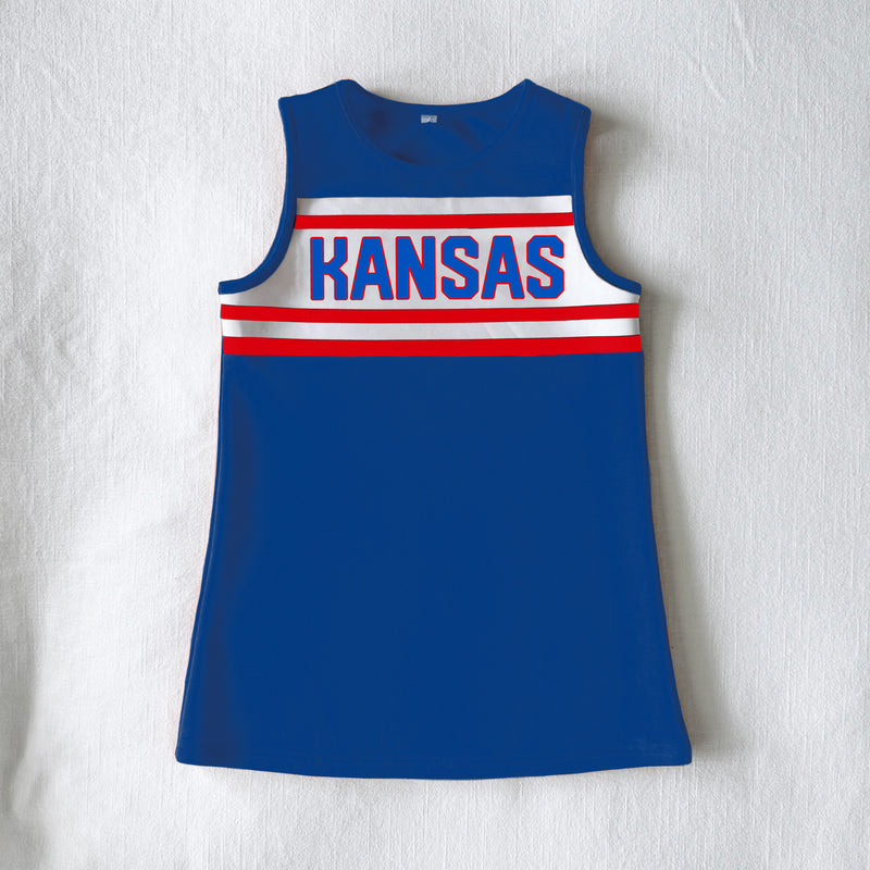 The University of Kansas | Royal Striped Cheer Dress