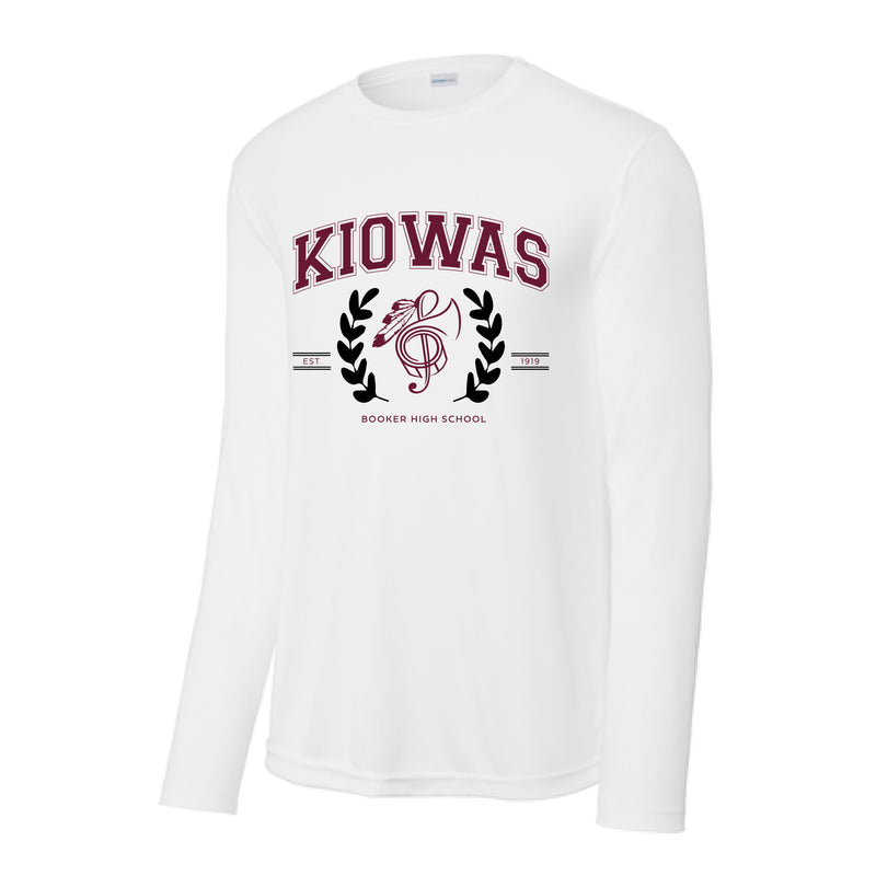 The Kiowas EST | White Performance Long Sleeve Tee