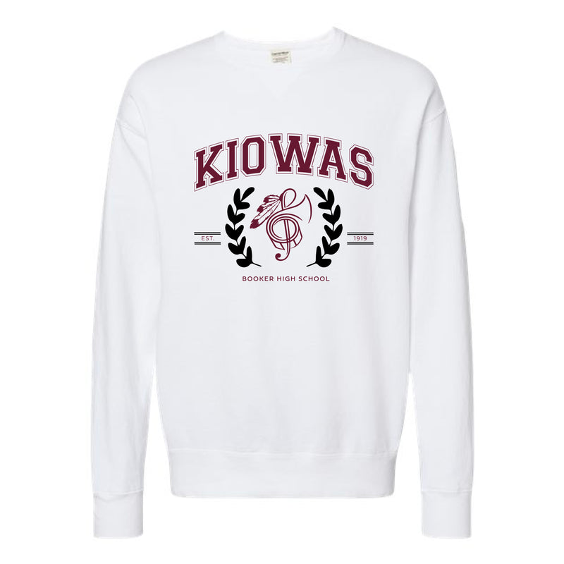 The Kiowas EST | White Crewneck Sweatshirt