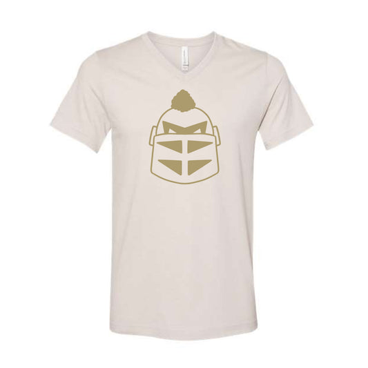 The Knightro Head Outline | Heather Dust V-Neck