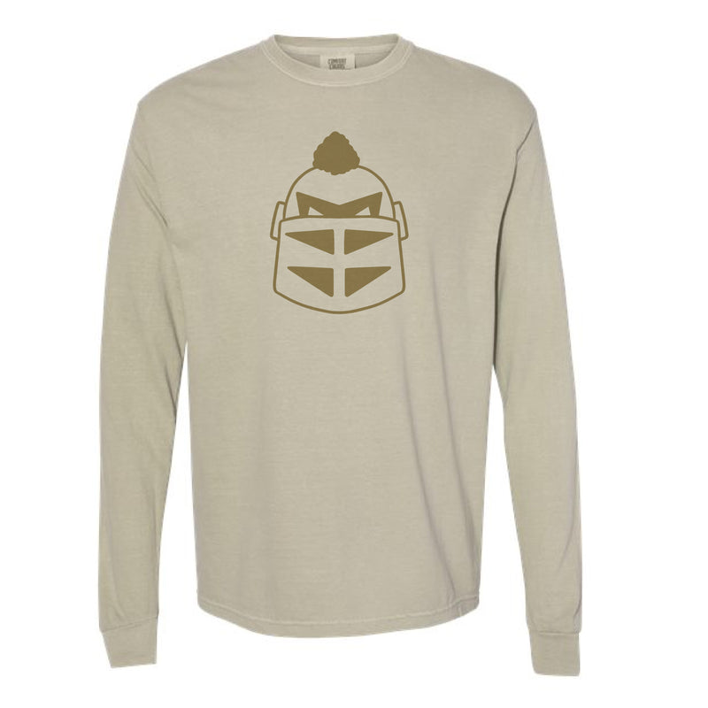 The Knightro Head Outline | Sandstone Long Sleeve