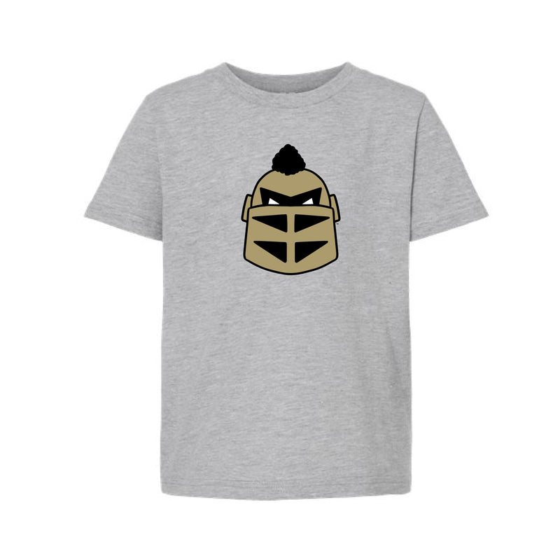 The Knightro Head | Youth Heather Grey Tee