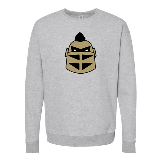 The Knightro Head | Heather Grey Sweatshirt