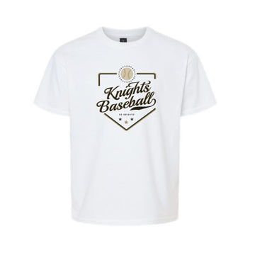 The Knights Baseball Plate | Youth White Tee