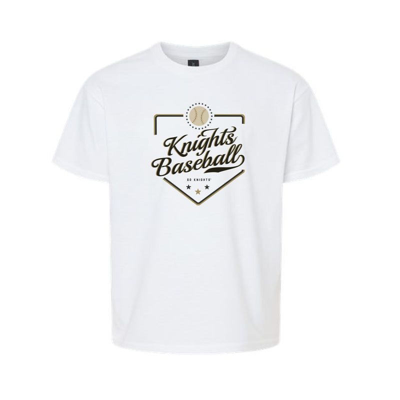 The Knights Baseball Plate | Youth White Tee