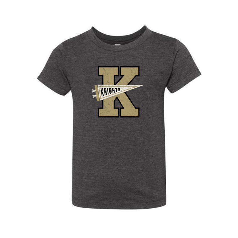 The Knights Pennant | Toddler Dark Grey Heather Tee