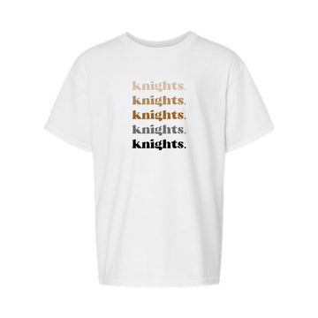 The Knights Repeat | White Youth Tee