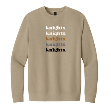 The Knights Repeat | Desert Tan Crewneck