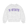 The Mallory Mockneck Kansas State Gingham | Ash