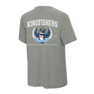 The King's Fishers | Youth Grey Concrete Tee