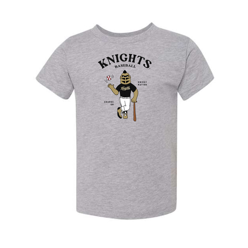 The Knightro Baseball Player | Toddler Athletic Heather Tee