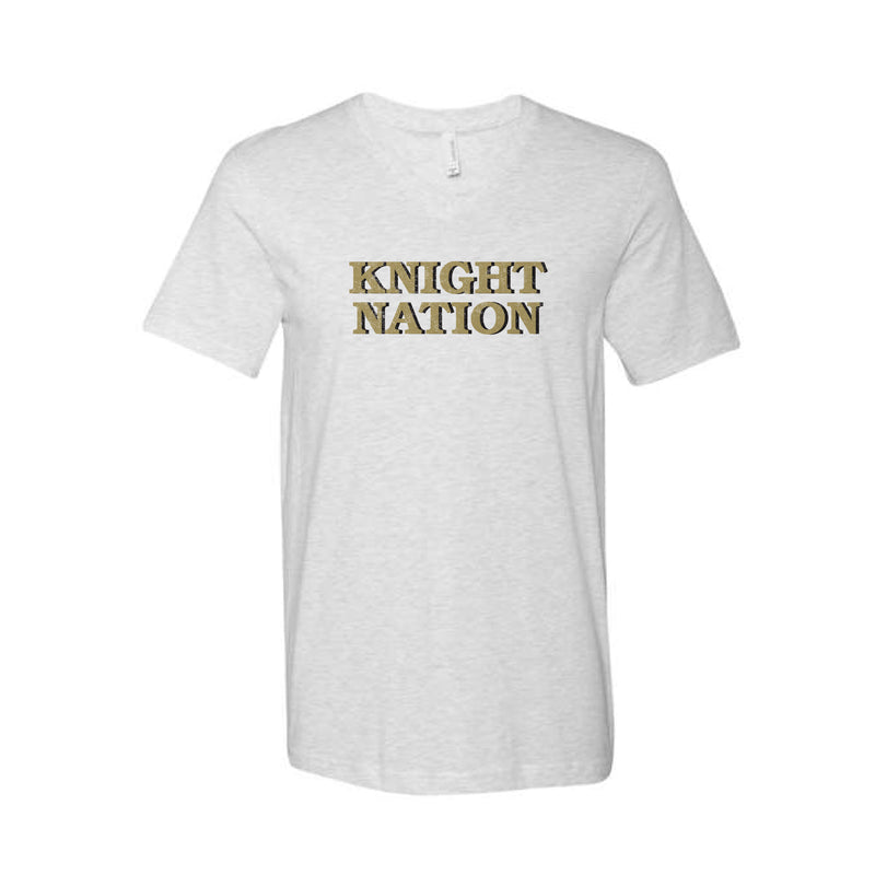 The Knight Nation Block | Ash V-Neck Tee