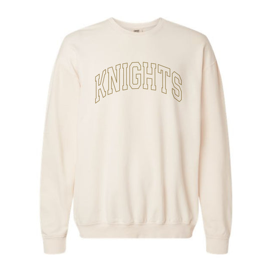 The Knights Outline Arch | Ivory Sweatshirt