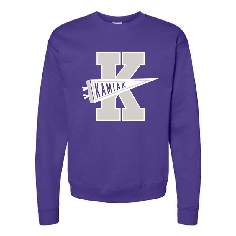 The Knights Pennant | Purple Crewneck Sweatshirt