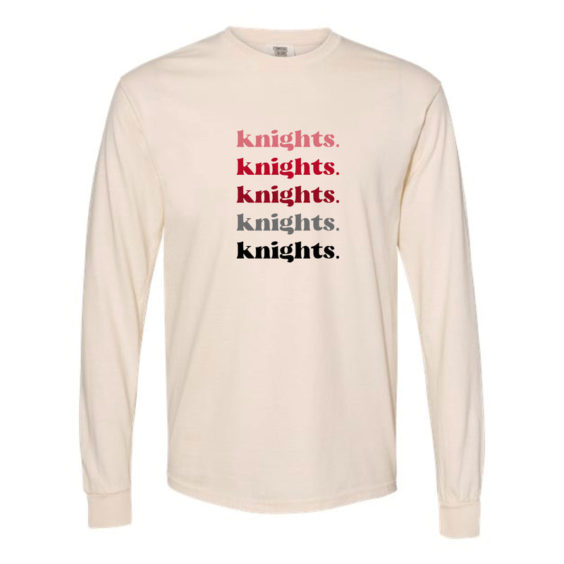 The Knights Repeat | Ivory Long Sleeve Tee