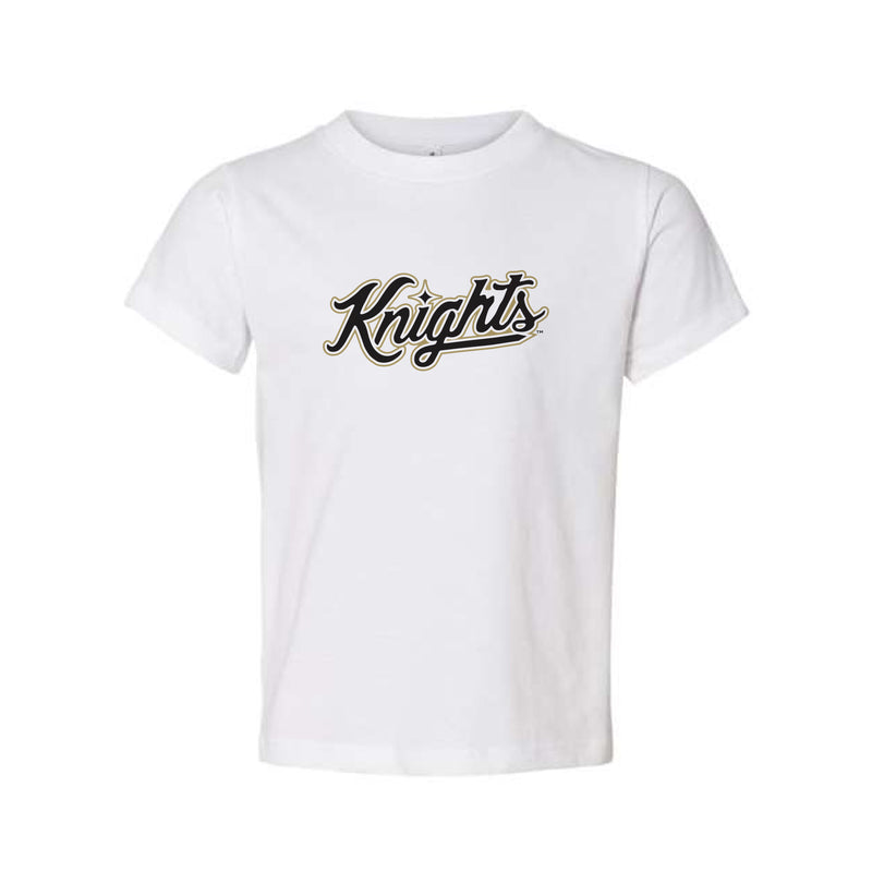 The Knights Script Logo | Toddler White Tee