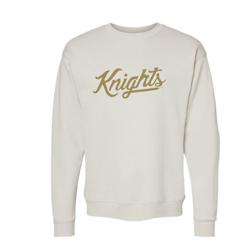 The Knights Script Logo | Sand Sweatshirt