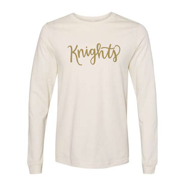 The Knights Script | Natural Long Sleeve