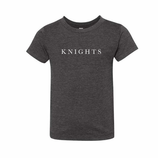 The Knights Serif | Toddler Dark Grey Heather Tee